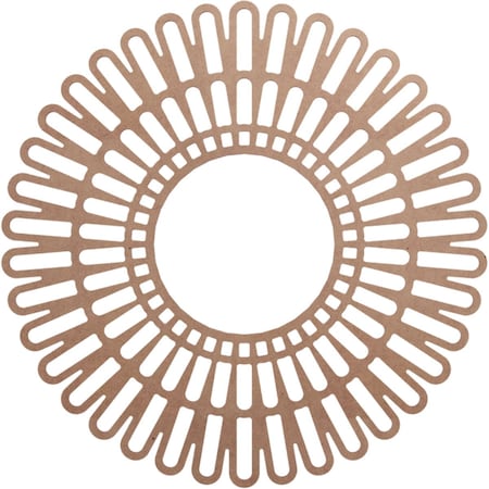 Ekena Millwork Cornelius Wood Fretwork Pierced Ceiling Medallion, Wood (Paint Grade), 38"OD x 14 1/8"ID x 3/8"T CMWP38X0375CRMF